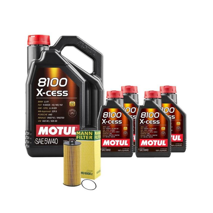 Mercedes Engine Oil Change Kit - Motul 2781800009 (5W40) (X-CESS 8100)